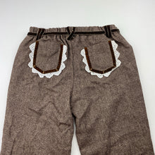 Load image into Gallery viewer, Girls CHINO, lined wool blend pants, elasticated, Inside leg: 46.5cm, NEW, size 7,  