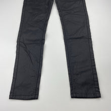 Load image into Gallery viewer, Girls Cotton On, coated casual stretch pants, adjustable, Inside leg: 54cm, GUC, size 7,  