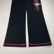 Load image into Gallery viewer, Girls Junior Zone, black lightweight casual pants, elasticated, Inside leg: 65m, GUC, size 10,  