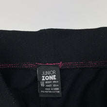 Load image into Gallery viewer, Girls Junior Zone, black lightweight casual pants, elasticated, Inside leg: 65m, GUC, size 10,  