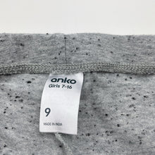 Load image into Gallery viewer, Girls Anko, grey marle leggings, Inside leg: 51cm, GUC, size 9,  