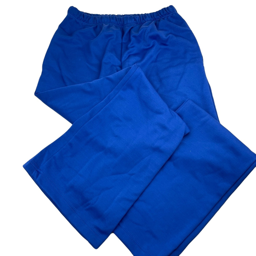 Girls Style Uniforms, blue bootcut school pants, elasticated, Inside leg: 75cm, EUC, size 14,  