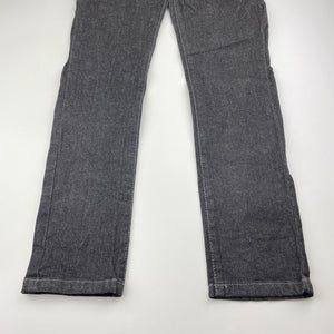 Boys Urban Supply, black stretch denim jeans, adjustable, Inside leg: 60.5cm, EUC, size 9,  