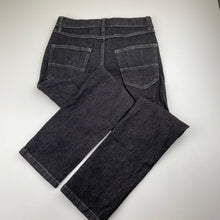 Load image into Gallery viewer, Boys Urban Supply, black stretch denim jeans, adjustable, Inside leg: 60.5cm, EUC, size 9,  