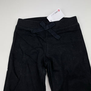 Girls Target, black fleece lined track pants, Inside leg: 32.5cm, NEW, size 2,  