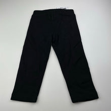 Load image into Gallery viewer, Girls Target, black fleece lined track pants, Inside leg: 32.5cm, NEW, size 2,  