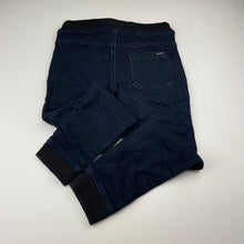 Load image into Gallery viewer, Boys Indie, indigo knit stretch denim pants, elasticated, Inside leg: 48.5cm, GUC, size 6,  