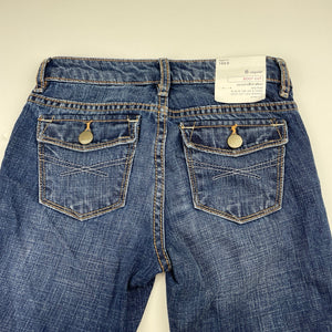 Girls GAP, bootcut jeans, adjustable, inside leg: 64.5cm, NEW, size 8,  