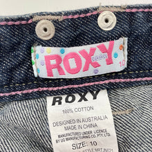 Load image into Gallery viewer, Girls Roxy, Sun Toucher distressed denim jeans, Inside leg: 65cm, W: 33cm across, NEW, size 10,  