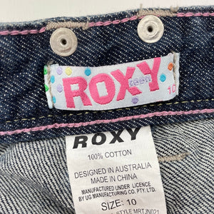 Girls Roxy, Sun Toucher distressed denim jeans, Inside leg: 65cm, W: 33cm across, NEW, size 10,  