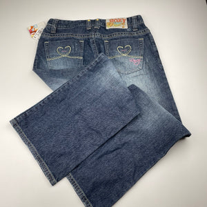 Girls Roxy, Sun Toucher distressed denim jeans, Inside leg: 65cm, W: 33cm across, NEW, size 10,  