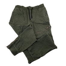 Load image into Gallery viewer, Boys Bad Boy, khaki stretch cotton pants, elasticated, Inside leg: 49cm, GUC, size 5,  