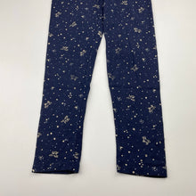 Load image into Gallery viewer, Girls Cotton On, navy leggings, unicorns, Inside leg: 45cm, GUC, size 7,  