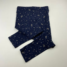 Load image into Gallery viewer, Girls Cotton On, navy leggings, unicorns, Inside leg: 45cm, GUC, size 7,  