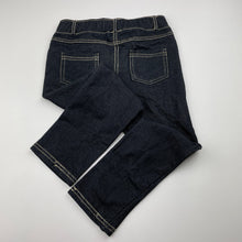 Load image into Gallery viewer, Girls Target, stretchy denim leggings, Inside leg: 40cm, GUC, size 4,  