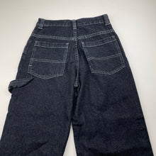 Load image into Gallery viewer, Boys BR DENIM, dark denim carpenter jeans, Inside leg: 50.5cm, W: 30cm across, EUC, size 8,  