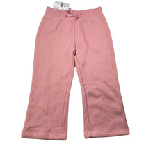 Load image into Gallery viewer, Girls H&amp;T, pink fleece lined track pants, Inside leg: 31cm, NEW, size 2,  