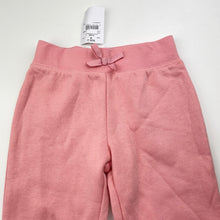 Load image into Gallery viewer, Girls H&amp;T, pink fleece lined track pants, Inside leg: 31cm, NEW, size 2,  