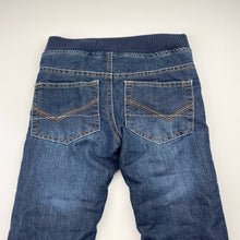 Load image into Gallery viewer, Boys Pumpkin Patch, fleece lined winter jeans, adjustable, Inside leg: 51cm, GUC, size 5,  