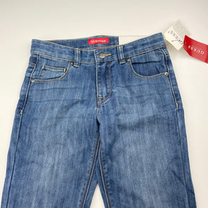 Boys Guess, blue denim jeans, adjustable, Inside leg: 59.5cm, NEW, size 8,  