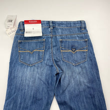 Load image into Gallery viewer, Boys Guess, blue denim jeans, adjustable, Inside leg: 59.5cm, NEW, size 8,  