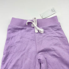 Load image into Gallery viewer, Girls Favourites, purple fleece lined track pants, Inside leg: 47cm, NEW, size 5,  