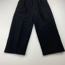 Load image into Gallery viewer, Boys black, formal / suit pants, elasticated, Inside leg: 34cm, GUC, size 3,  