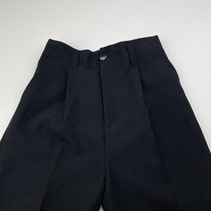 Boys black, formal / suit pants, elasticated, Inside leg: 34cm, GUC, size 3,  