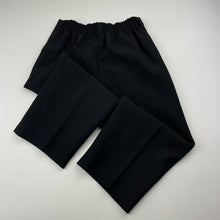 Load image into Gallery viewer, Boys black, formal / suit pants, elasticated, Inside leg: 34cm, GUC, size 3,  