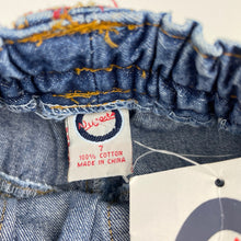 Load image into Gallery viewer, Boys Nuggets, blue denim pants, elasticated, Inside leg: 55cm, NEW, size 7,  
