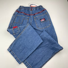 Load image into Gallery viewer, Boys Nuggets, blue denim pants, elasticated, Inside leg: 55cm, NEW, size 7,  