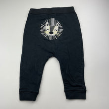 Load image into Gallery viewer, Boys black, casual pants, elasticated, lion, FUC, size 2,  