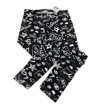 Load image into Gallery viewer, Girls Miss Understood, black &amp; white stretchy leggings, Inside leg: 49cm, NEW, size 7,  