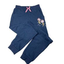 Load image into Gallery viewer, Girls Anko, fleece lined track pants, sequin flowers, Inside leg: 54cm, NEW, size 7,  