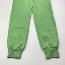 Load image into Gallery viewer, Girls Cotton On, green marle fleece lined track pants, Inside leg: 44.5cm, NEW, size 5,  