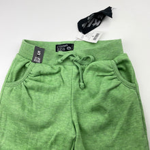 Load image into Gallery viewer, Girls Cotton On, green marle fleece lined track pants, Inside leg: 44.5cm, NEW, size 5,  