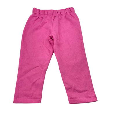 Girls Brilliant Basics, pink fleece lined track pants, Inside leg: 32cm, EUC, size 2,  