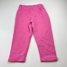 Load image into Gallery viewer, Girls Brilliant Basics, pink fleece lined track pants, Inside leg: 32cm, EUC, size 2,  