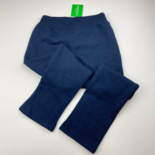 Load image into Gallery viewer, Girls Emerson, navy fleece lined track pants, Inside leg: 47cm, NEW, size 5,  