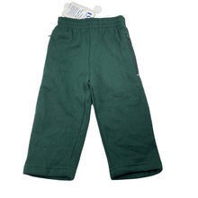 Load image into Gallery viewer, unisex LWR, dark green fleece lined track pants, Inside leg: 28cm, NEW, size 2,  