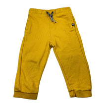 Load image into Gallery viewer, Boys Obaibi, yellow casual pants, elasticated, Inside leg: 25.5cm, GUC, size 2,  