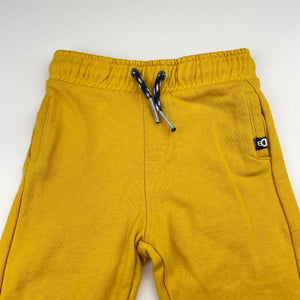 Boys Obaibi, yellow casual pants, elasticated, Inside leg: 25.5cm, GUC, size 2,  