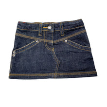 Load image into Gallery viewer, Girls Esprit, dark stretch denim skirt, adjustable, L: 22.5cm, EUC, size 5,  