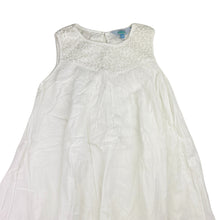 Load image into Gallery viewer, Girls Tilii, cotton lined summer dress, lace detail, GUC, size 12, L: 67cm