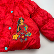 Load image into Gallery viewer, Girls Disney, Princess Elena of Avalor jacket / coat, discolouration on back, FUC, size 2,  