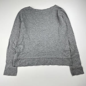 Girls Mango, grey long sleeve tee / top, GUC, size 10,  