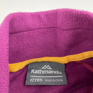 Girls Kathmandu, Altica 100 fleece sweater / jumper, pilling on cuffs, FUC, size 12,  