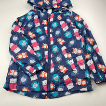 Load image into Gallery viewer, Girls H&amp;T, fleece lined spray jacket, GUC, size 6,  