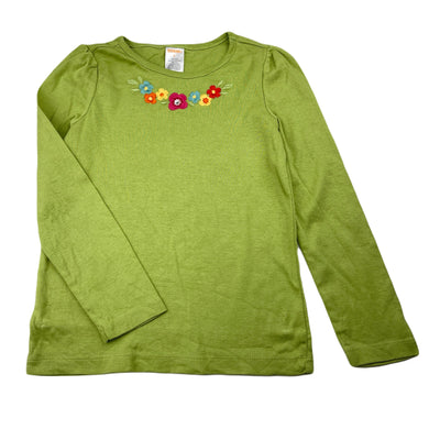 Girls Gymboree, embroidered cotton long sleeve top, EUC, size 6,  