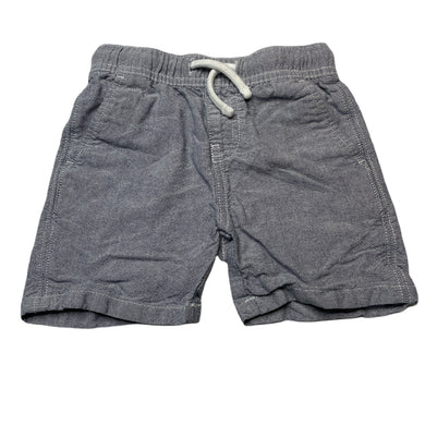 Boys cotton, shorts, elasticated, no labels, W: 23cm across unstretched, GUC, size 2-3,  